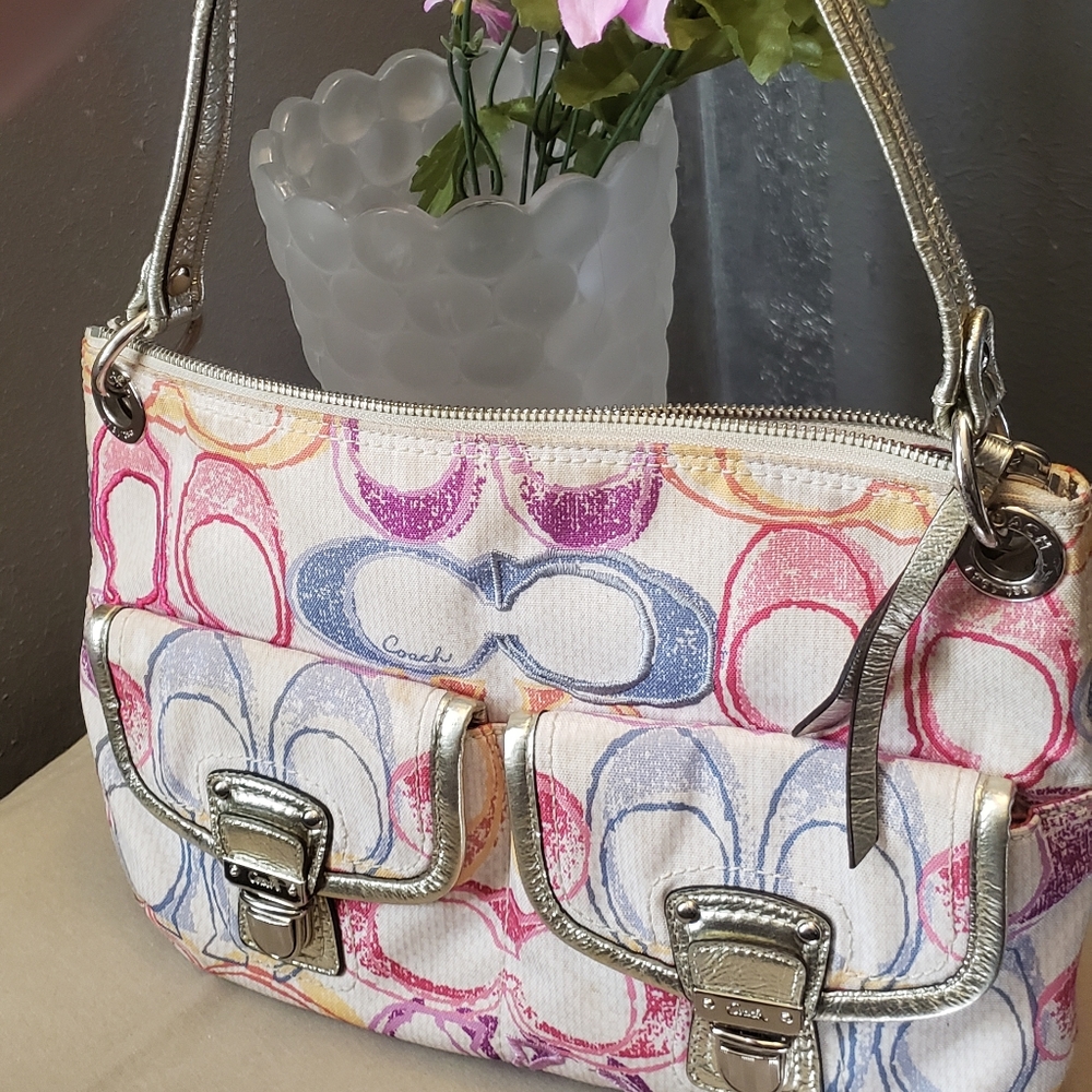 Coach Poppy Dream Hippie Crossbody Shoulder Bag Gem